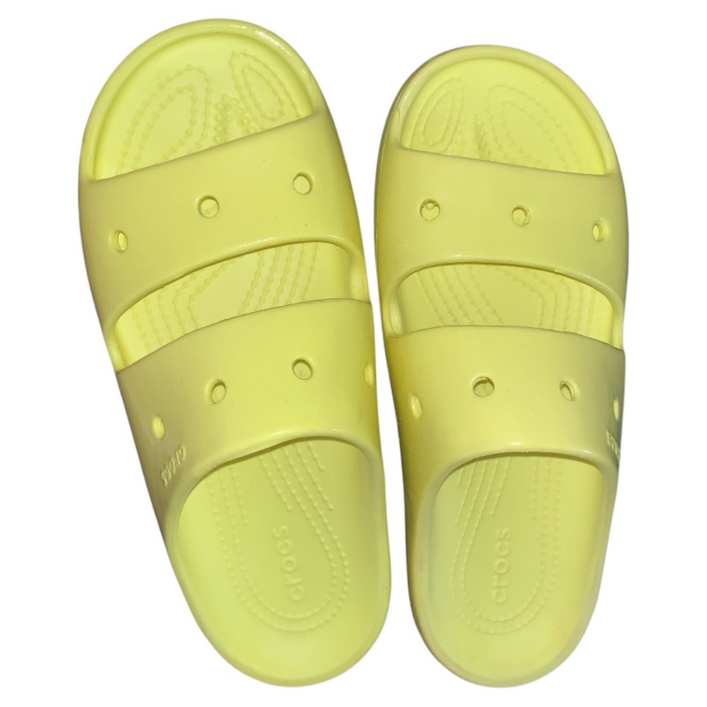CROCS Classic Neon Yellow Sandals Size 7